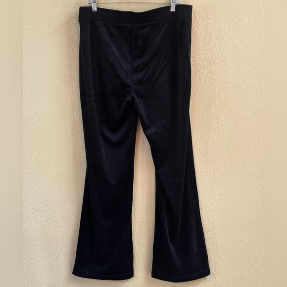 Juicy Couture Black Bling Velour Hoodie & Matching Flare Velour Pants Large EUC! - Picture 10 of 13